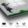 Wallity Cuadro Decorativo de Banksy en Cristal Templado 70 x 100 cm